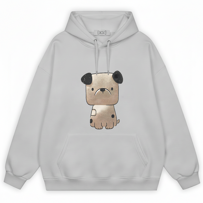 Minimalist Puppy Dog Graphic Hoodie H1032