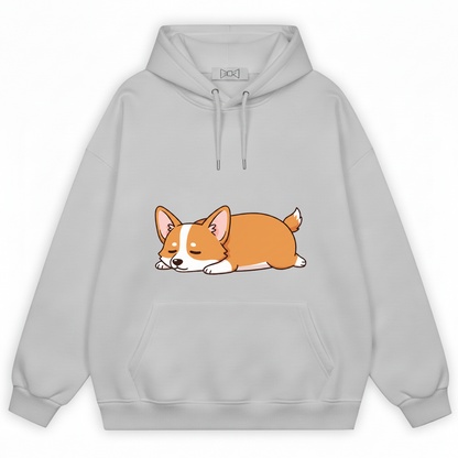 Lazy Corgi Graphic Hoodie H1101