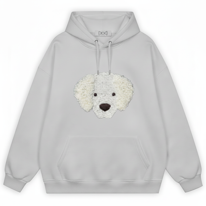 Fluffy White Dog Hoodie H1017