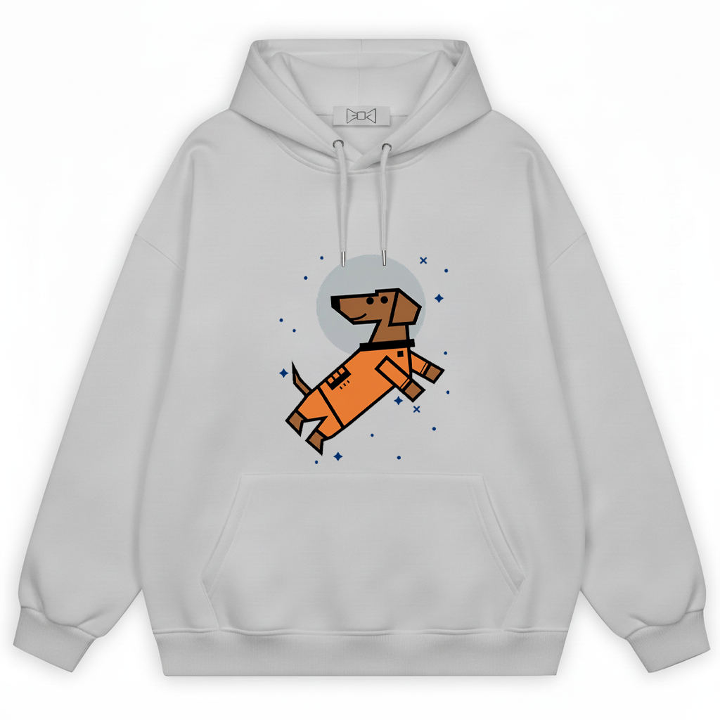 Space Astronaut Dachshund Cute Graphic Hoodie H1112