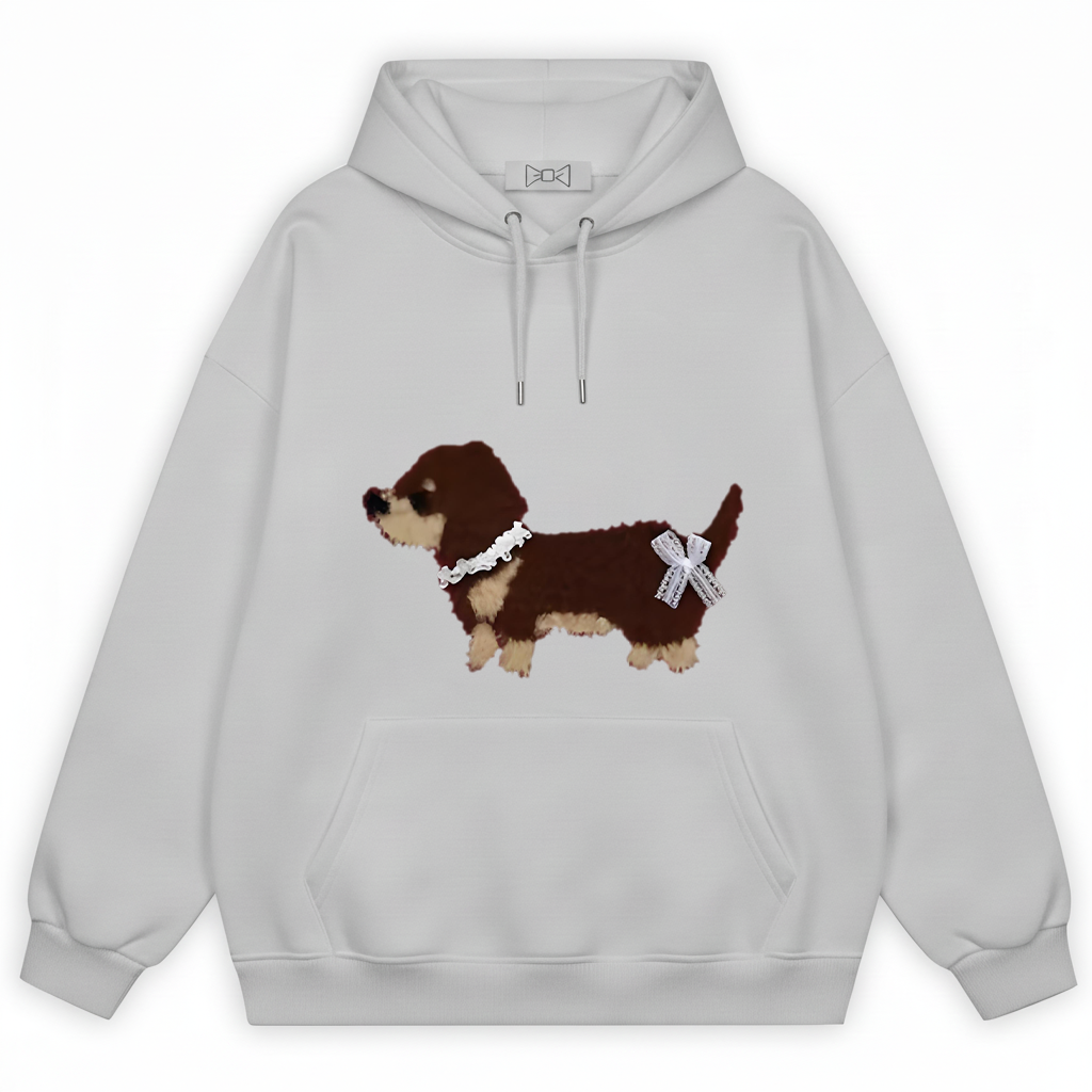 Bow Tie Dachshund Hoodie H1043