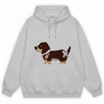 Bow Tie Dachshund Hoodie H1043