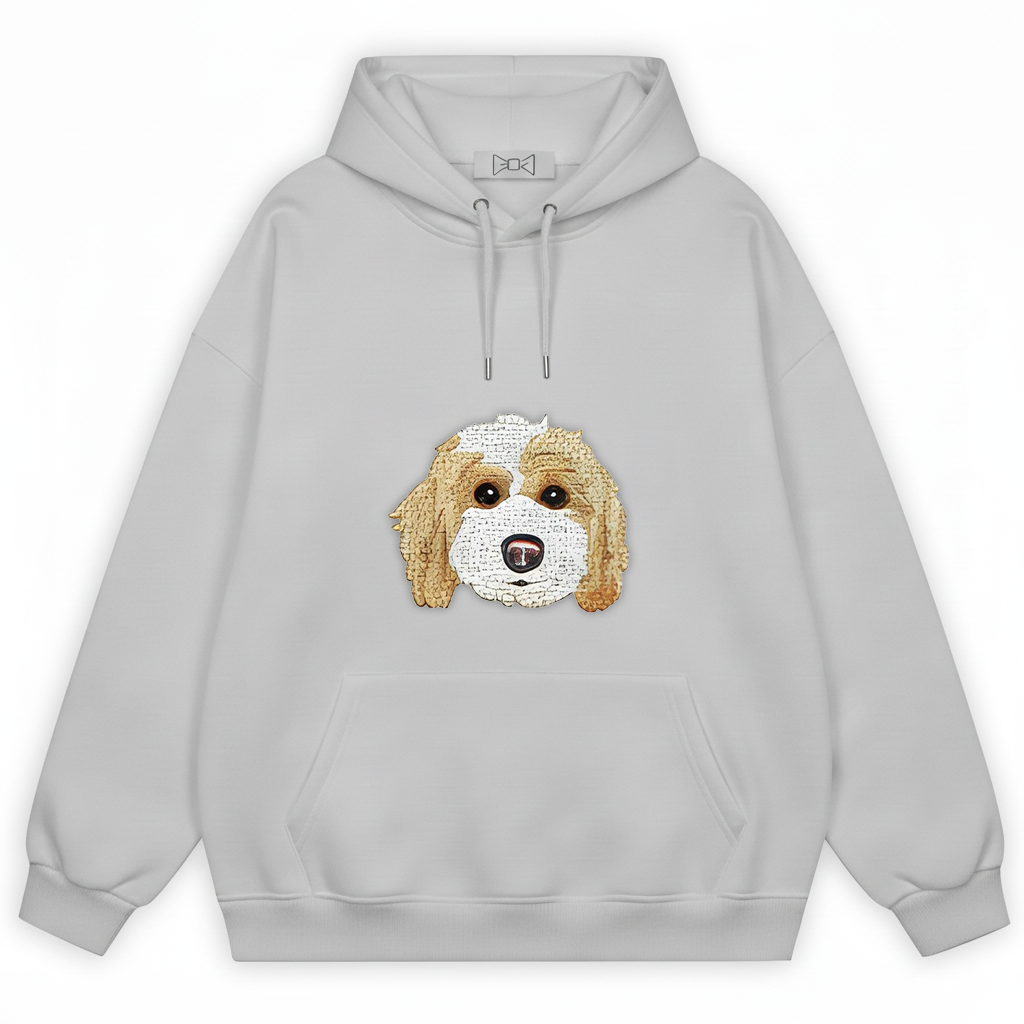Fluffy Cocker Spaniel Big Face Hoodie H1069