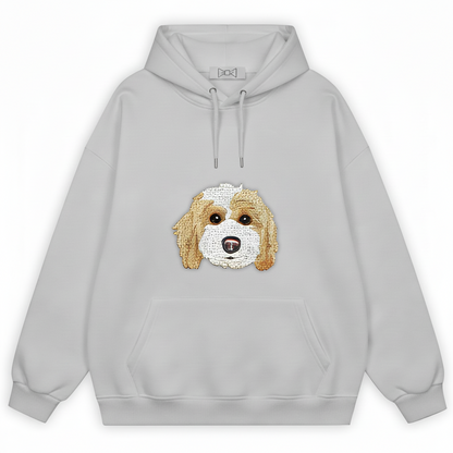 Fluffy Cocker Spaniel Big Face Hoodie H1069
