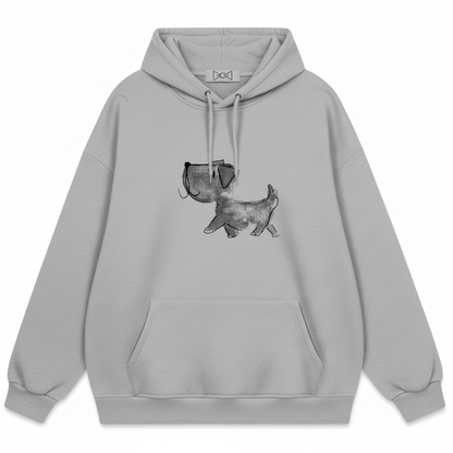 Watercolor Dachshund Graphic Hoodie H1005