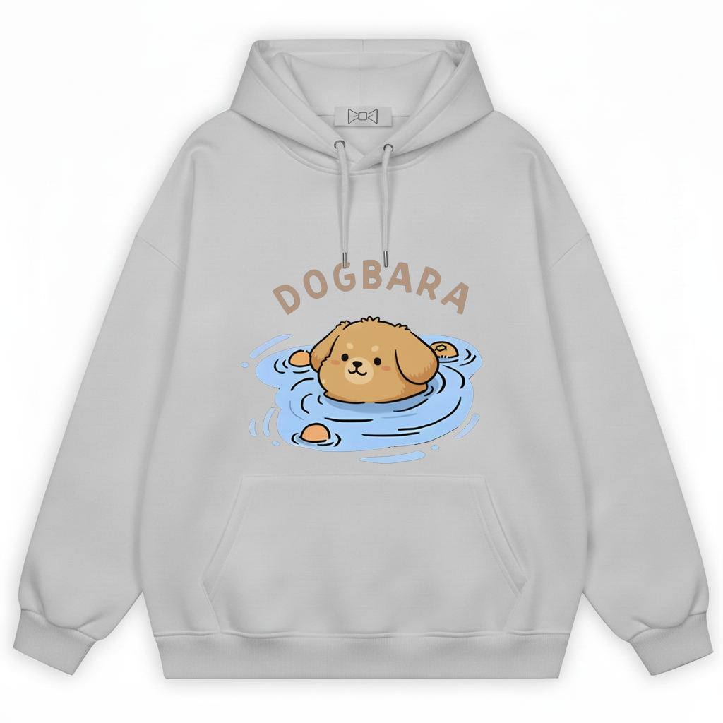 Dogbara Cute Puppy Soaking Bath Graphic Hoodie H1086