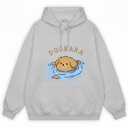Dogbara Cute Puppy Soaking Bath Graphic Hoodie H1086