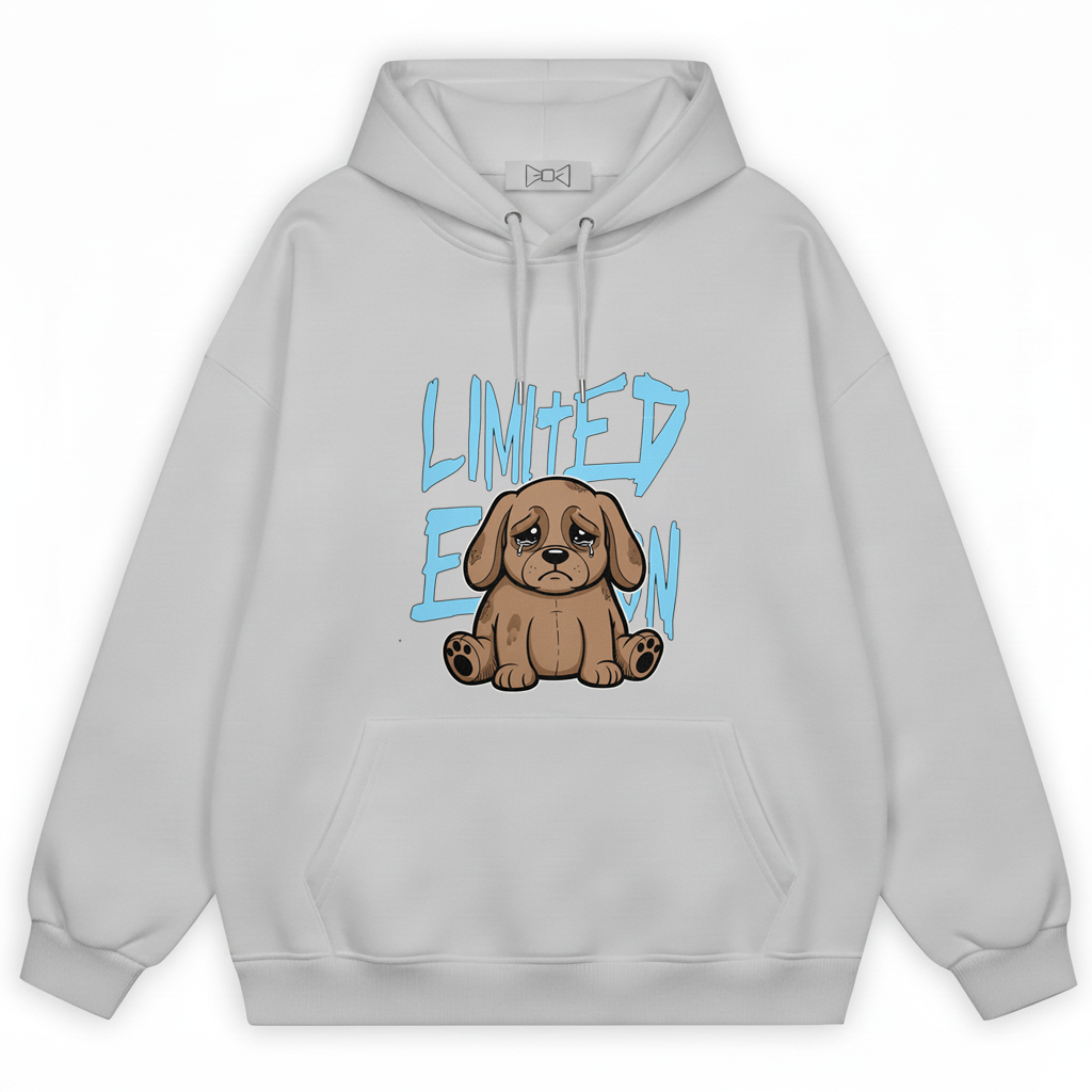 Limited Edition Crying Puppy Graffiti Graphic Hoodie H1085