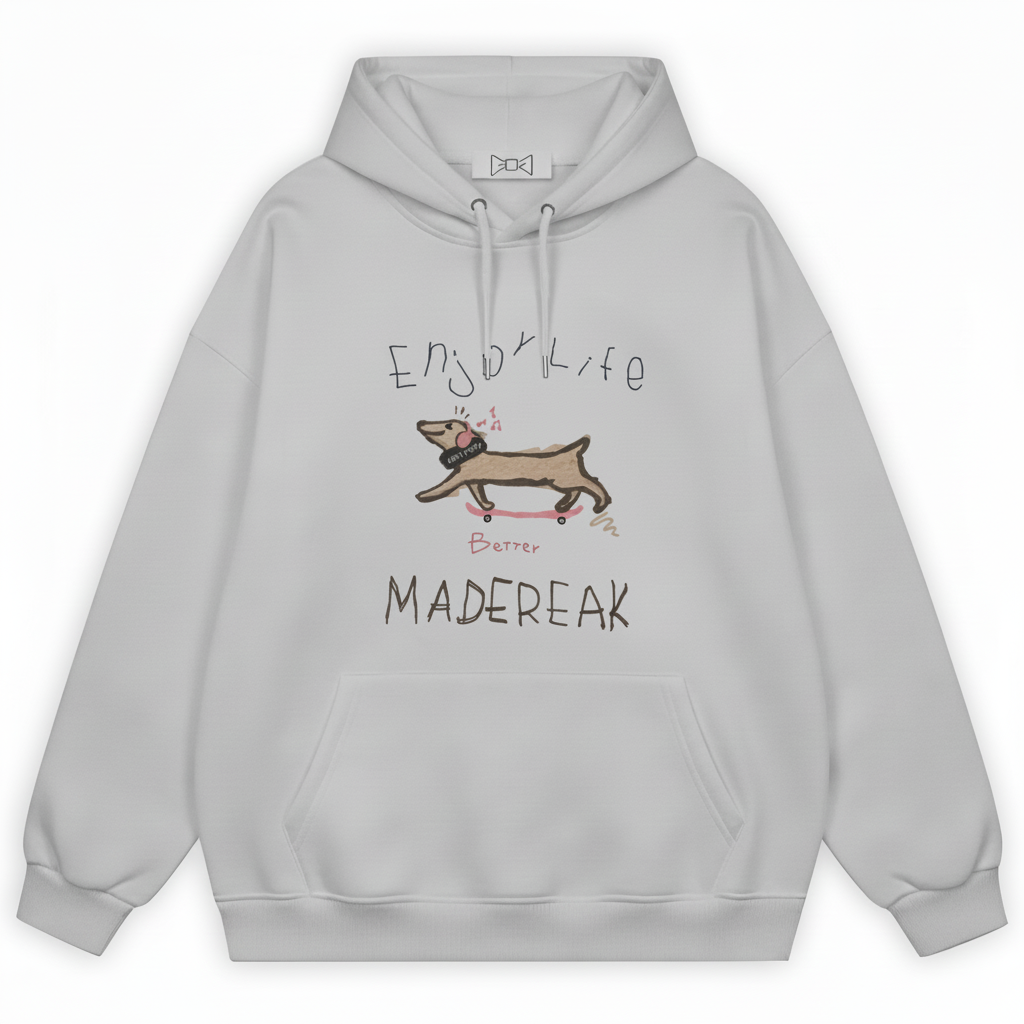 Minimalist Dog Madereak Terrier Hoodie H1027