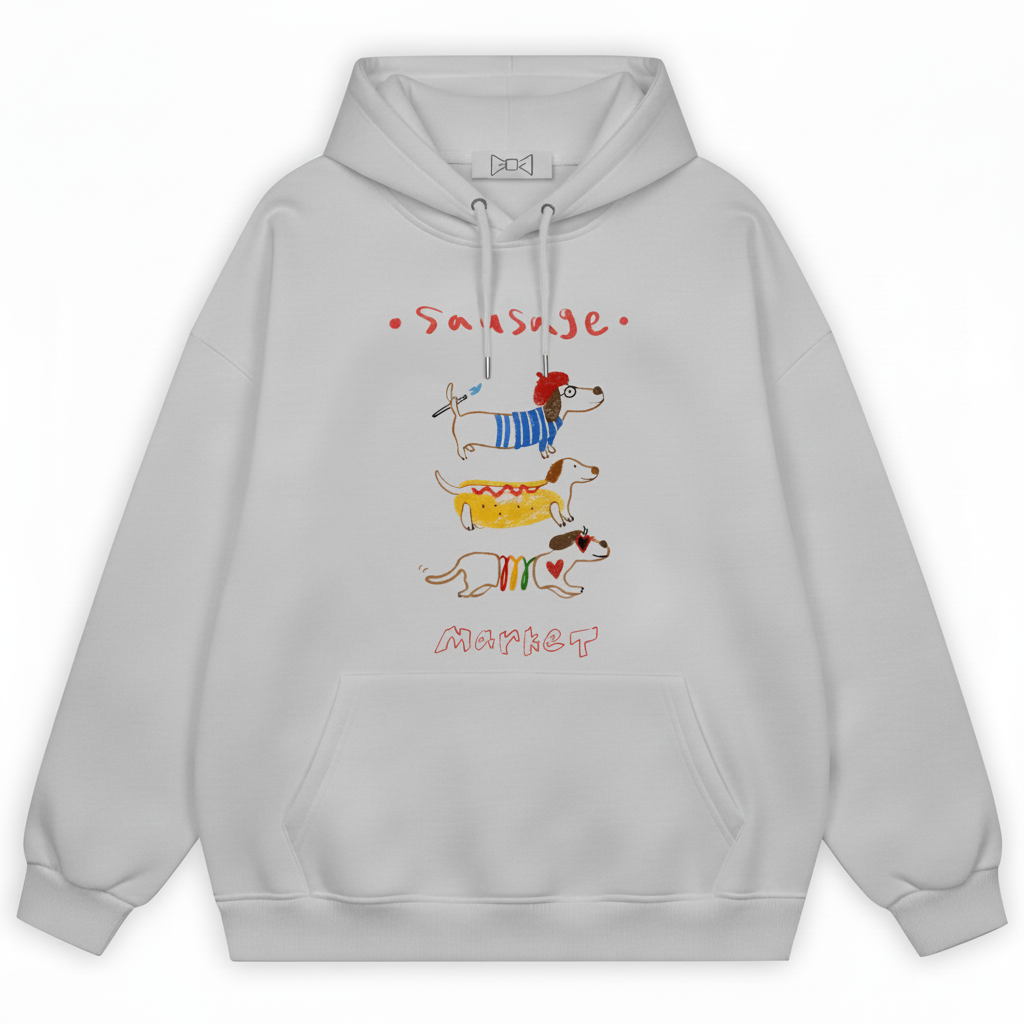 Sausage Market Dachshund Trio Funny Hoodie H1076