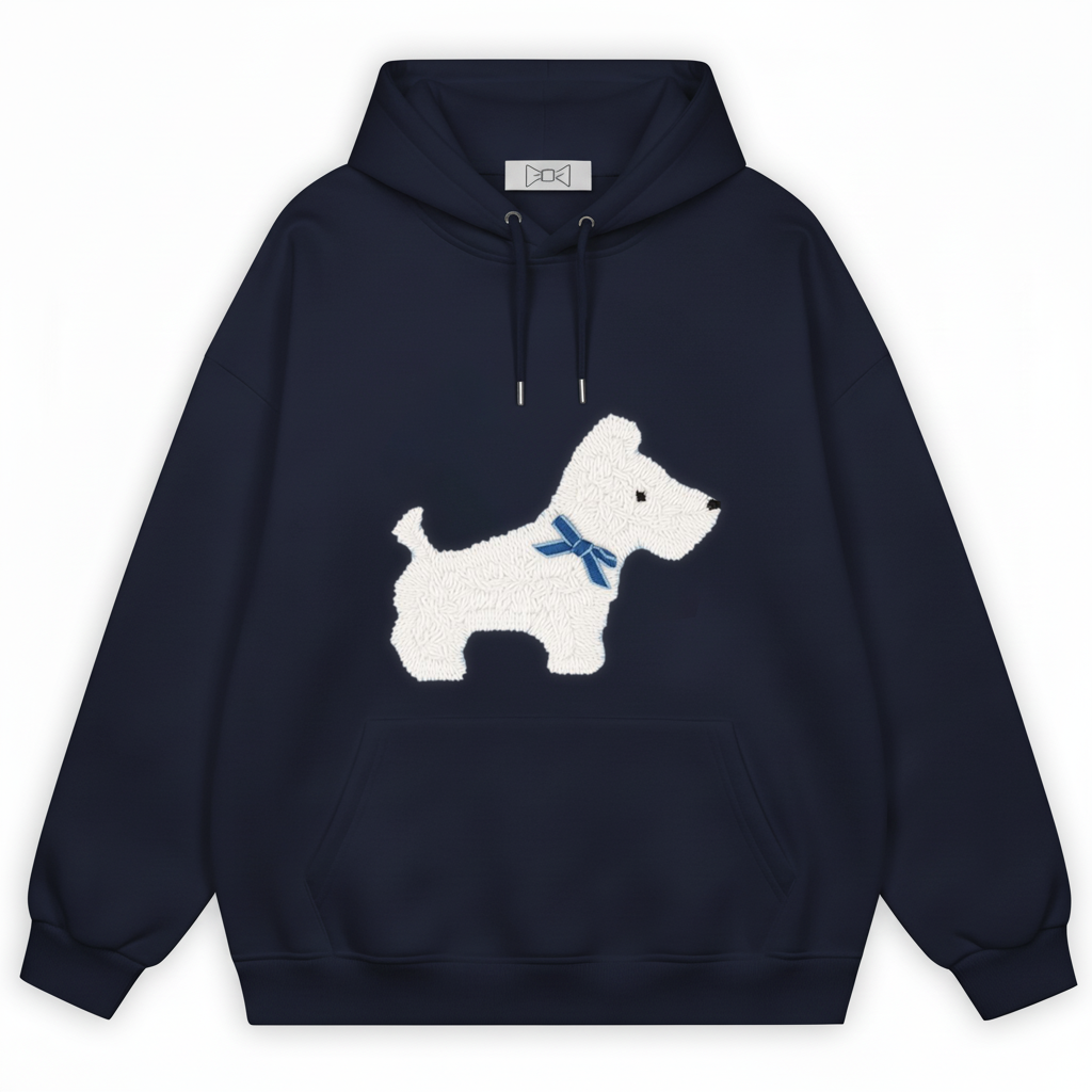Fluffy Westie Hoodie H1048