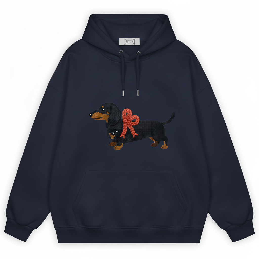 Pixel Art Dachshund Hoodie H1051