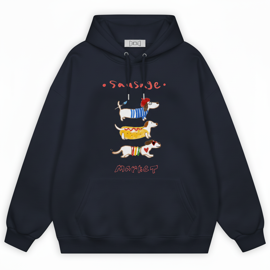 Sausage Market Dachshund Trio Funny Hoodie H1076