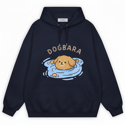 Dogbara Cute Puppy Soaking Bath Graphic Hoodie H1086