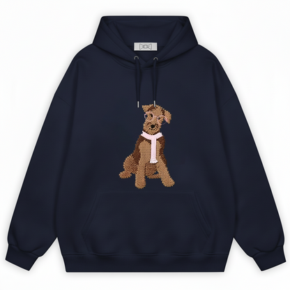 Glasses Scarf Puppy  Hoodie H1046