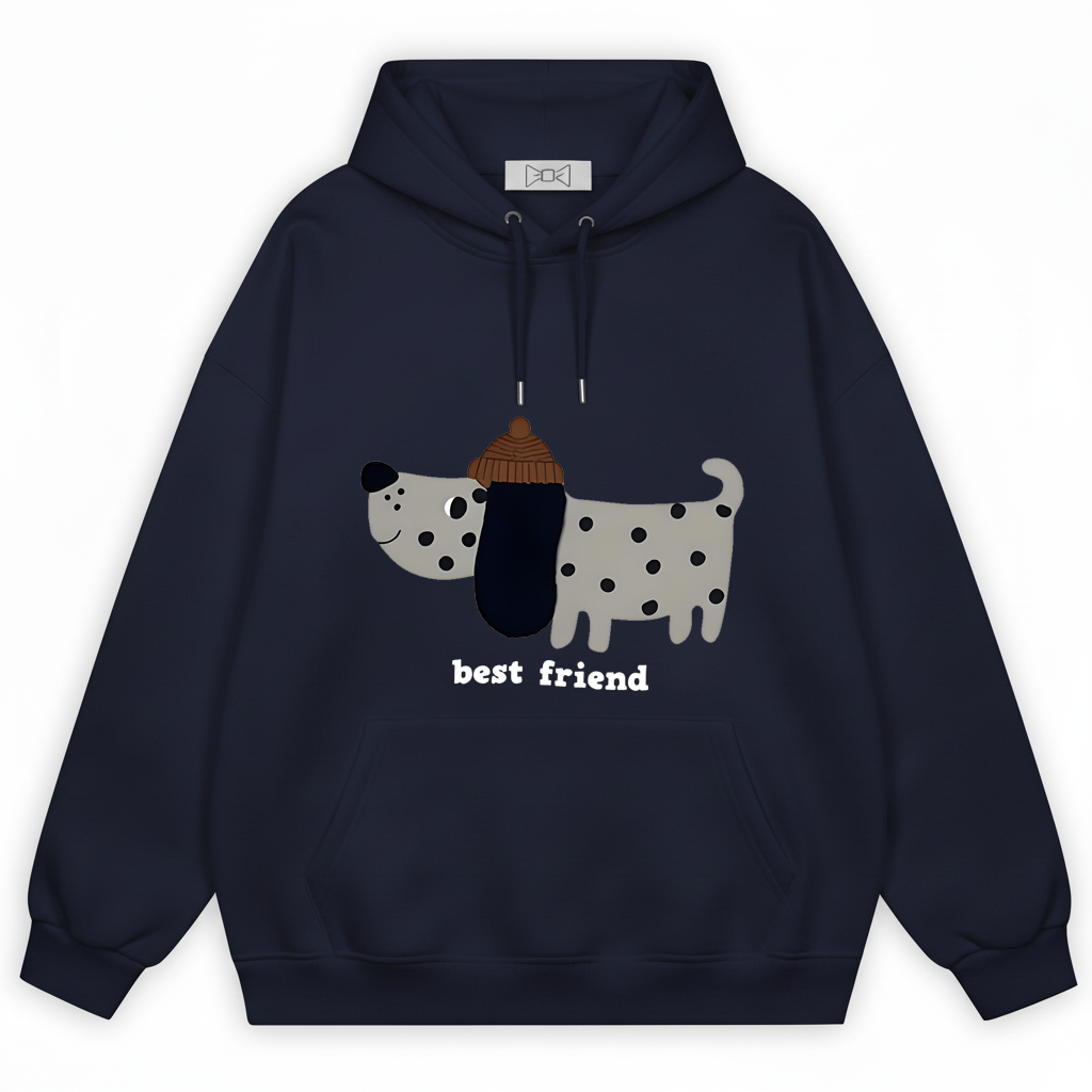 Best Friend Spotty Dog Hoodie H1045