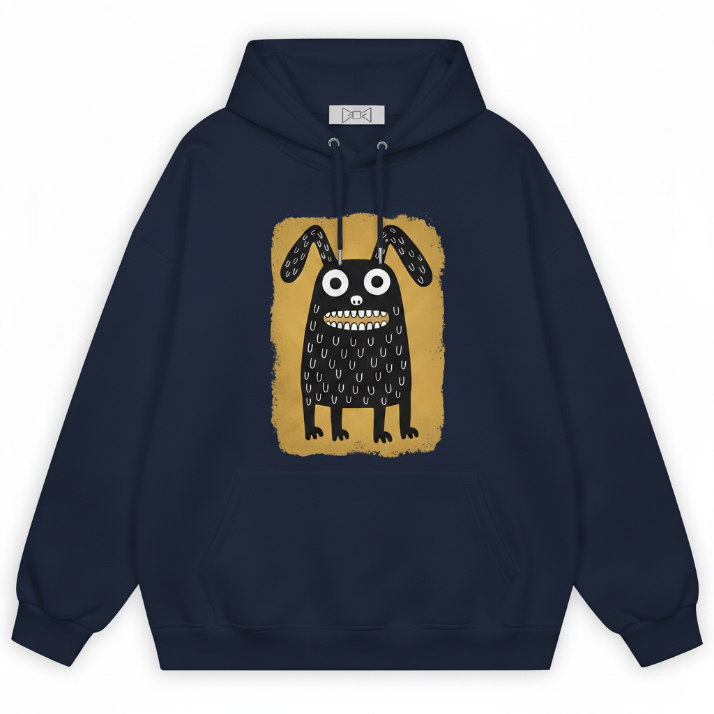 Creepy Cute Monster Bunny Funny Graphic Hoodie H1111