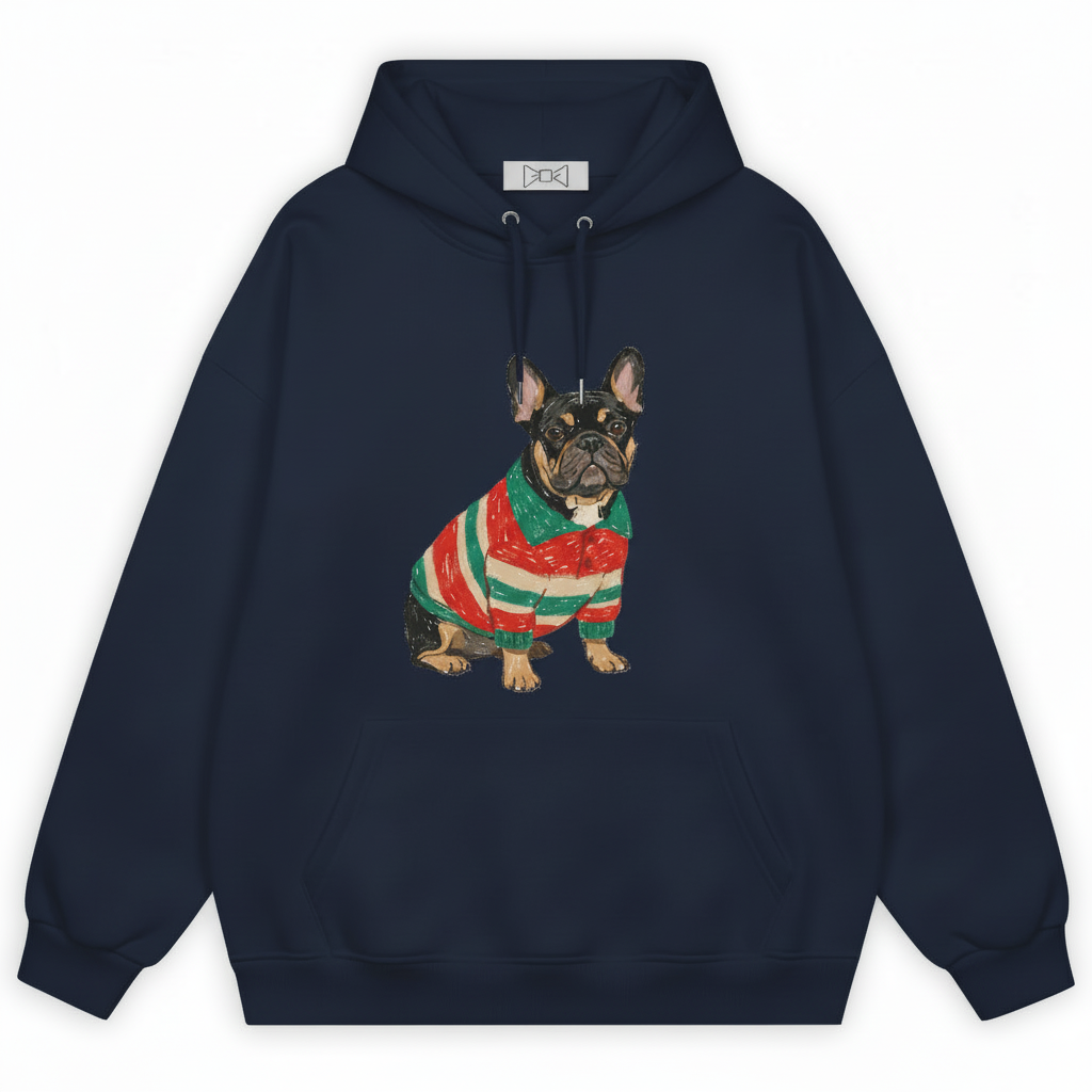 Christmas French Bulldog Hoodie H1025