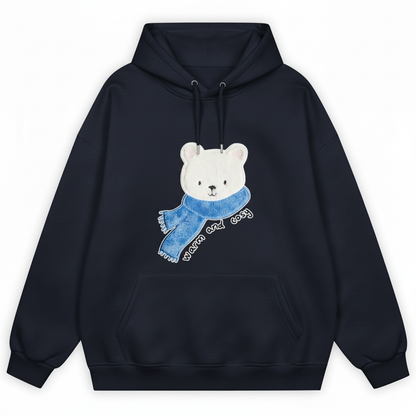 Warm And Cosy Polar Bear Scarf Hoodie H1073