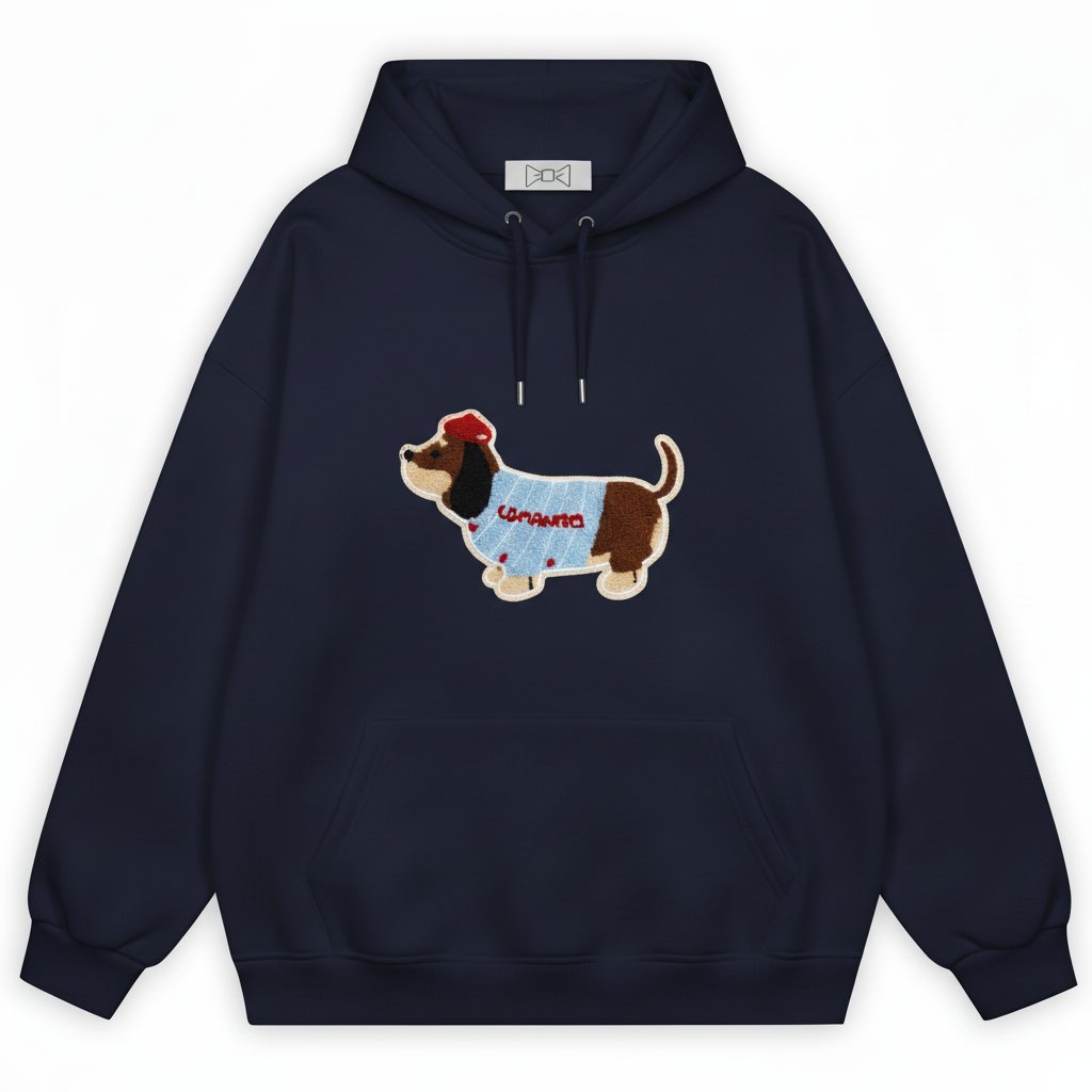 French Beret Dachshund Hoodie H1022
