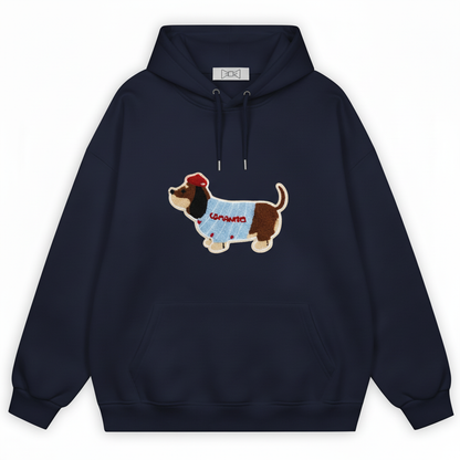 French Beret Dachshund Hoodie H1022