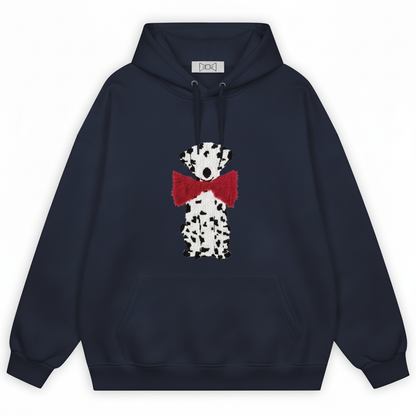 Dalmatian Red Bow Hoodie H1058