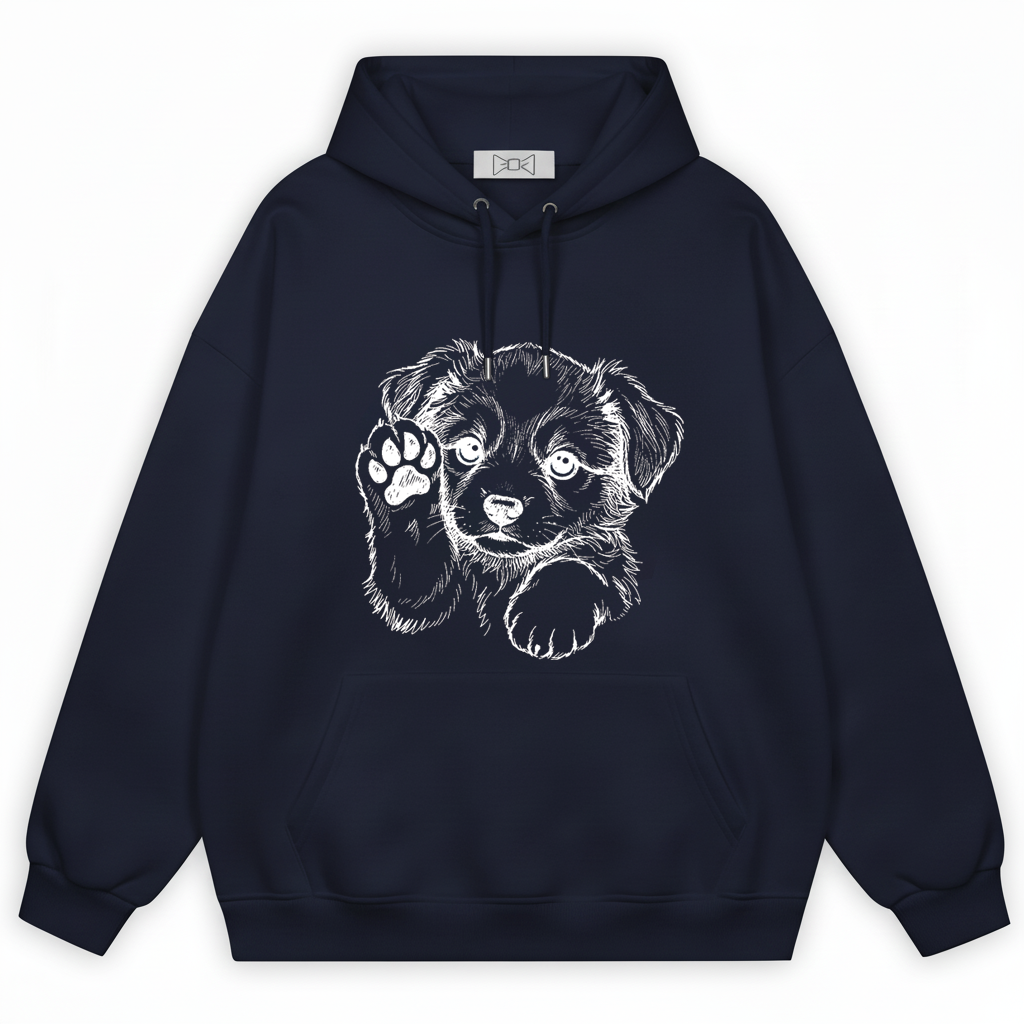 Will Work For Dog Treats Five Dogs Funny Hoodie H1083