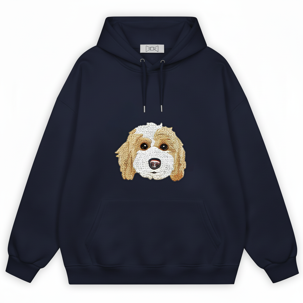 Fluffy Cocker Spaniel Big Face Hoodie H1069