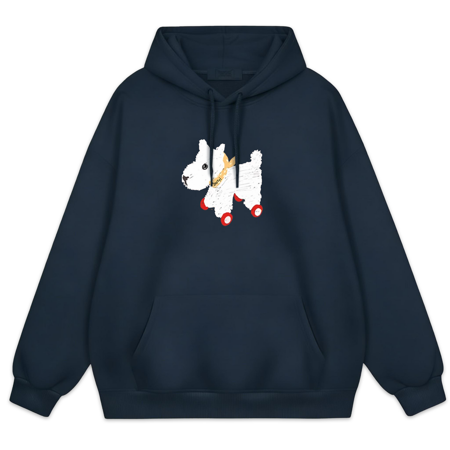 Cute White Dog Hoodie H1009