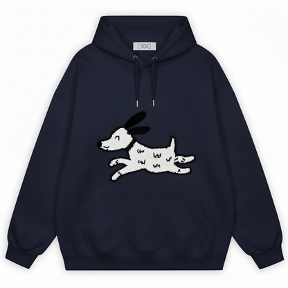 Running Spotty Dog Hoodie H1052
