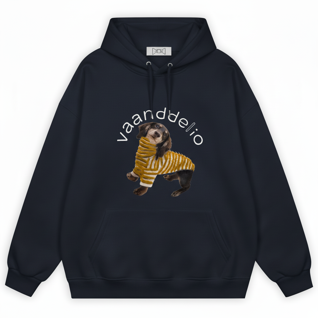 Vaanddelio Dachshund Stripe Sweater Hoodie H1074