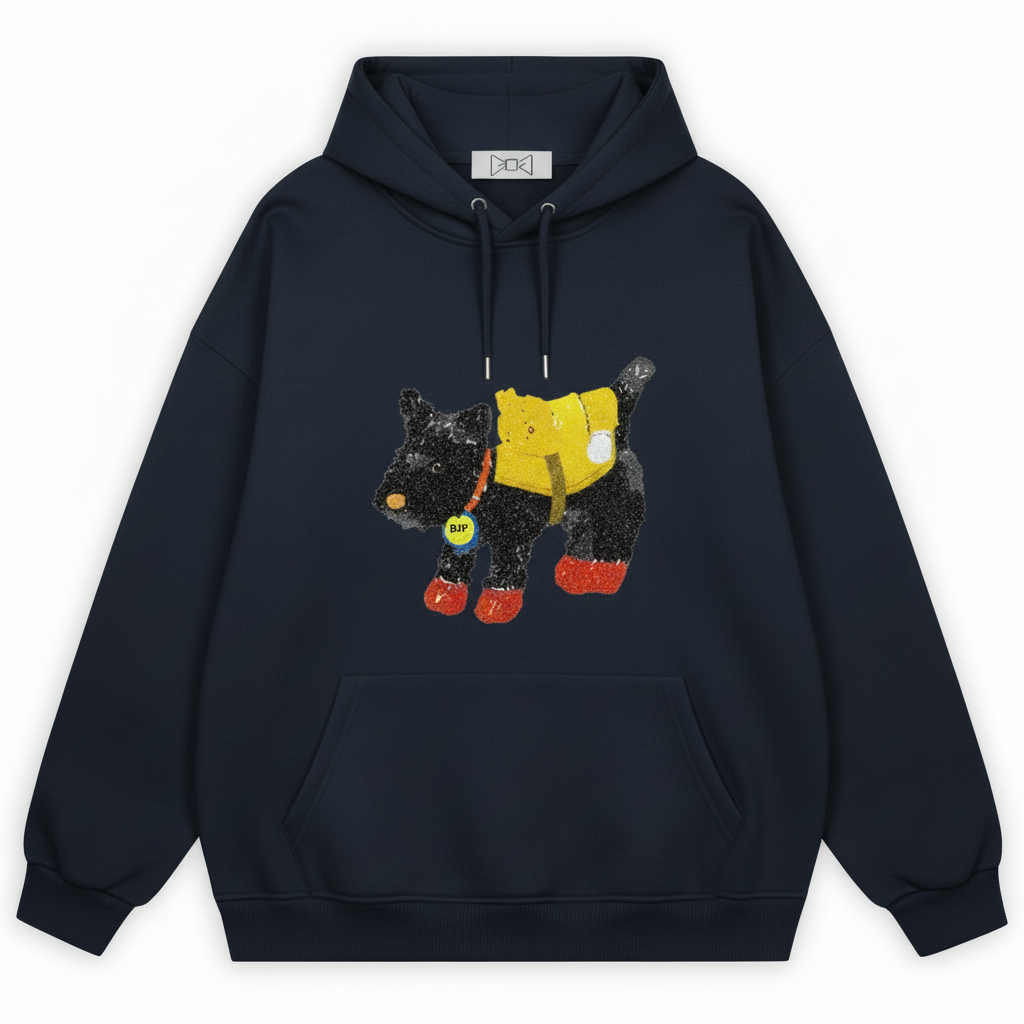 Vintage Scottie Dog Hoodie H1020