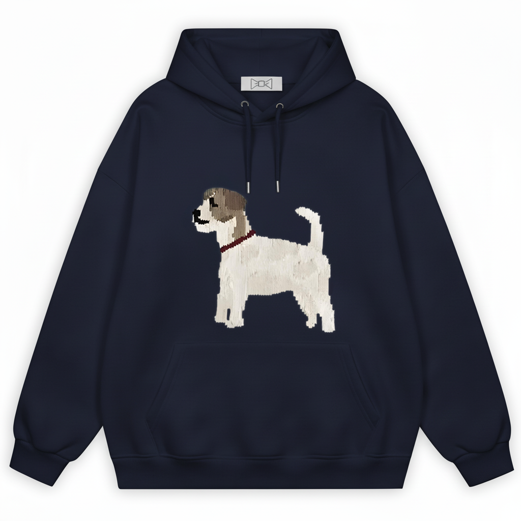 Pixel Art Beagle Dog Hoodie H1034