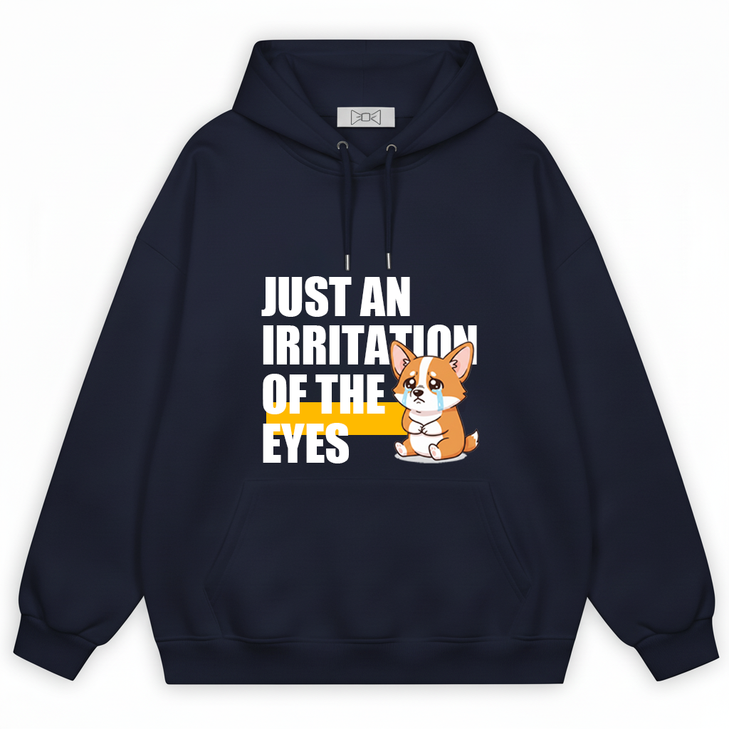 Irritation of the Eyes Funny Crying Corgi Hoodie H1103