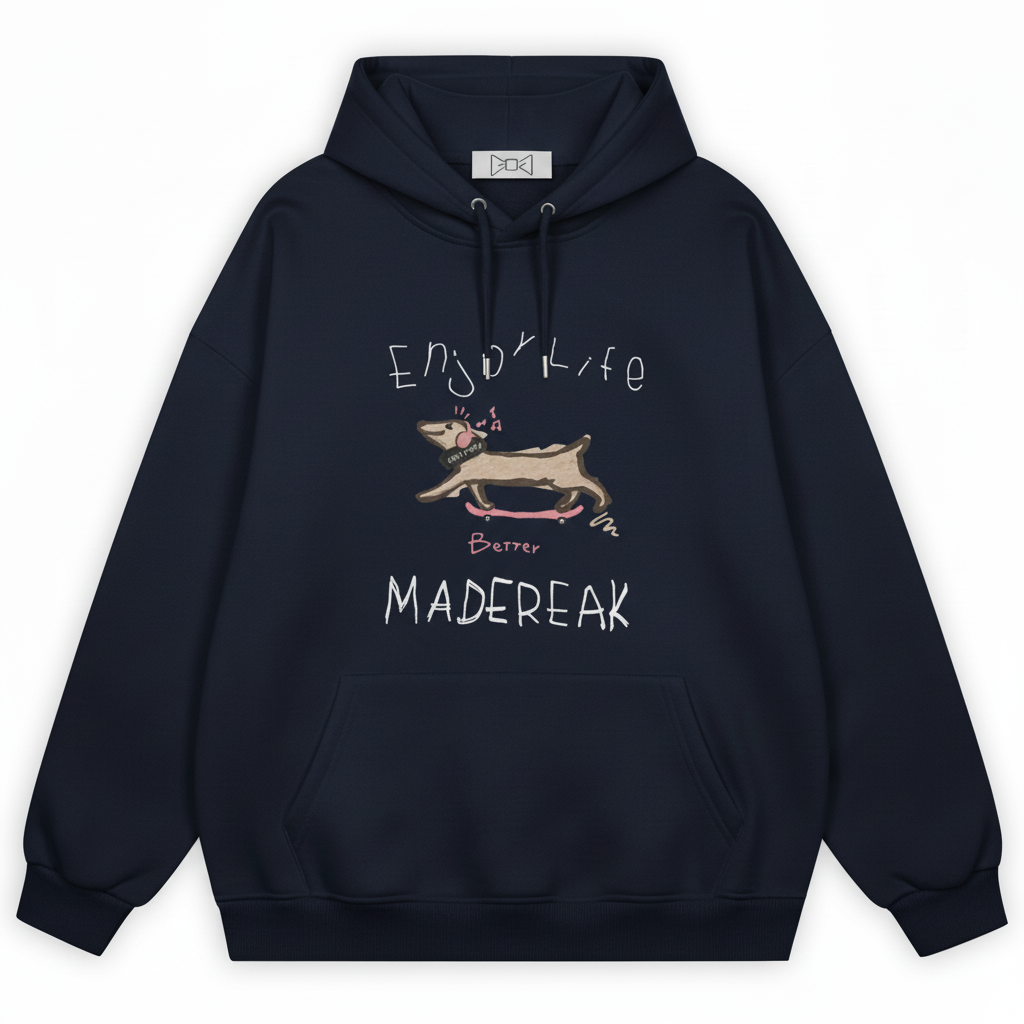 Minimalist Dog Madereak Terrier Hoodie H1027