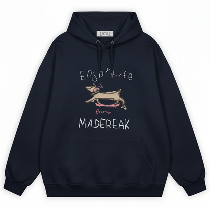 Minimalist Dog Madereak Terrier Hoodie H1027