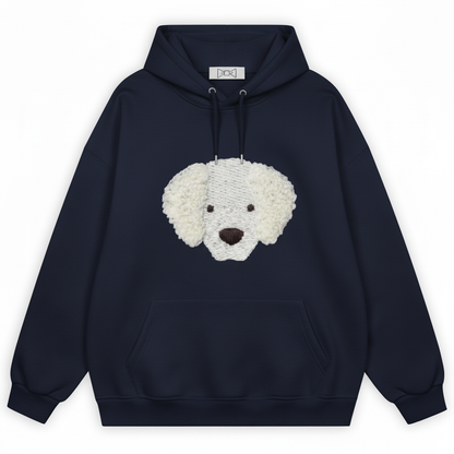 Fluffy White Dog Hoodie H1017