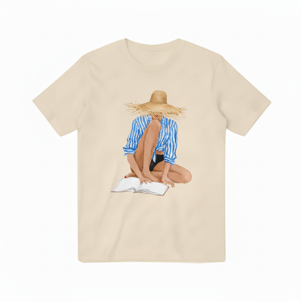 Cream Beige T-shirt Corrected