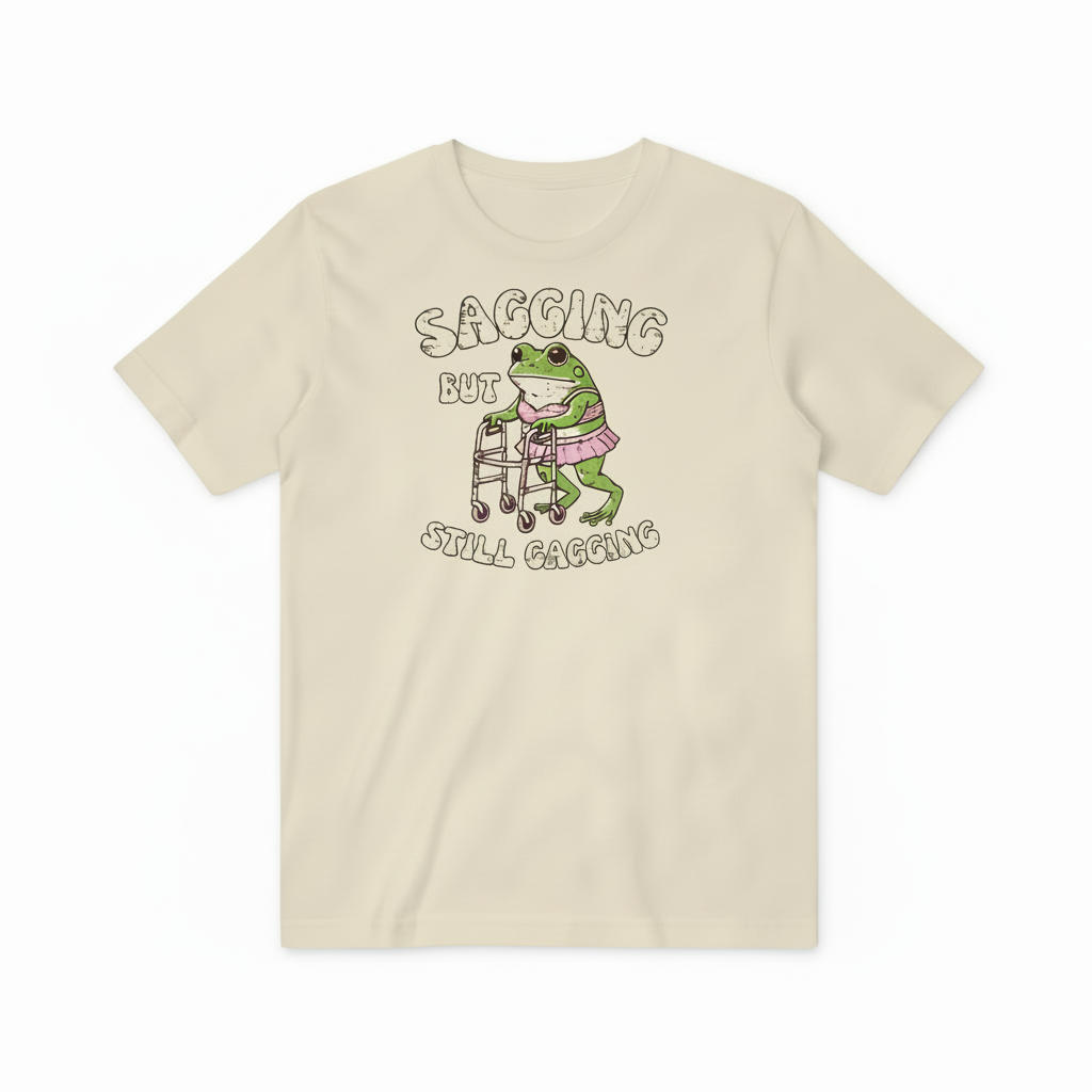 Cream Sagging Frog