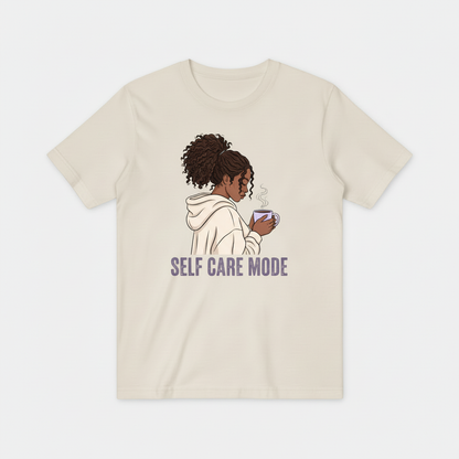 Cream Self Care Mode Tee