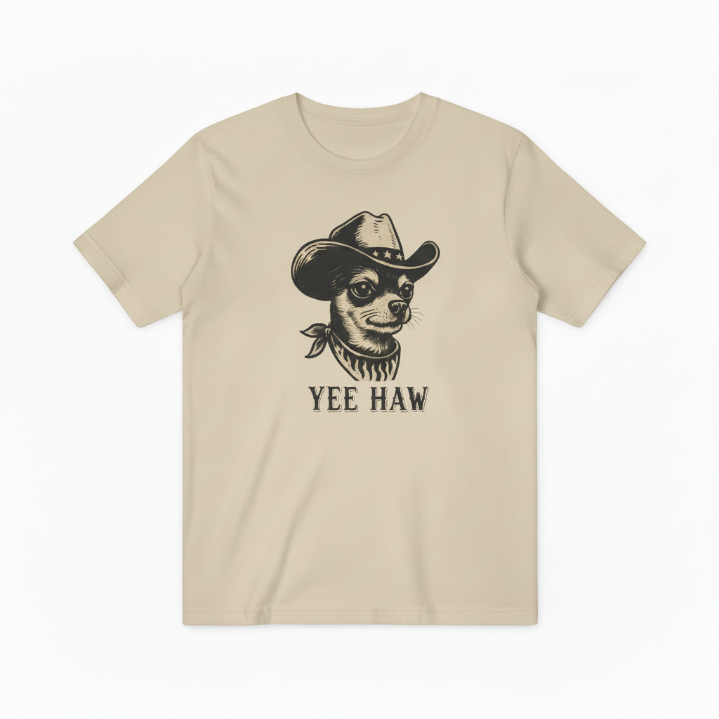 Cream YEE HAW Tee