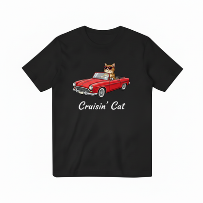 黑色Cruisin' Cat T恤