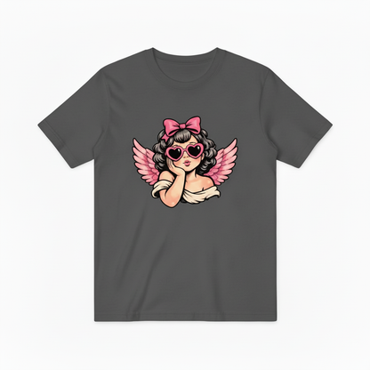 Retro Pink Cherub Graphic T-Shirt T5006