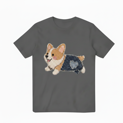 Dark Gray Corgi Tee