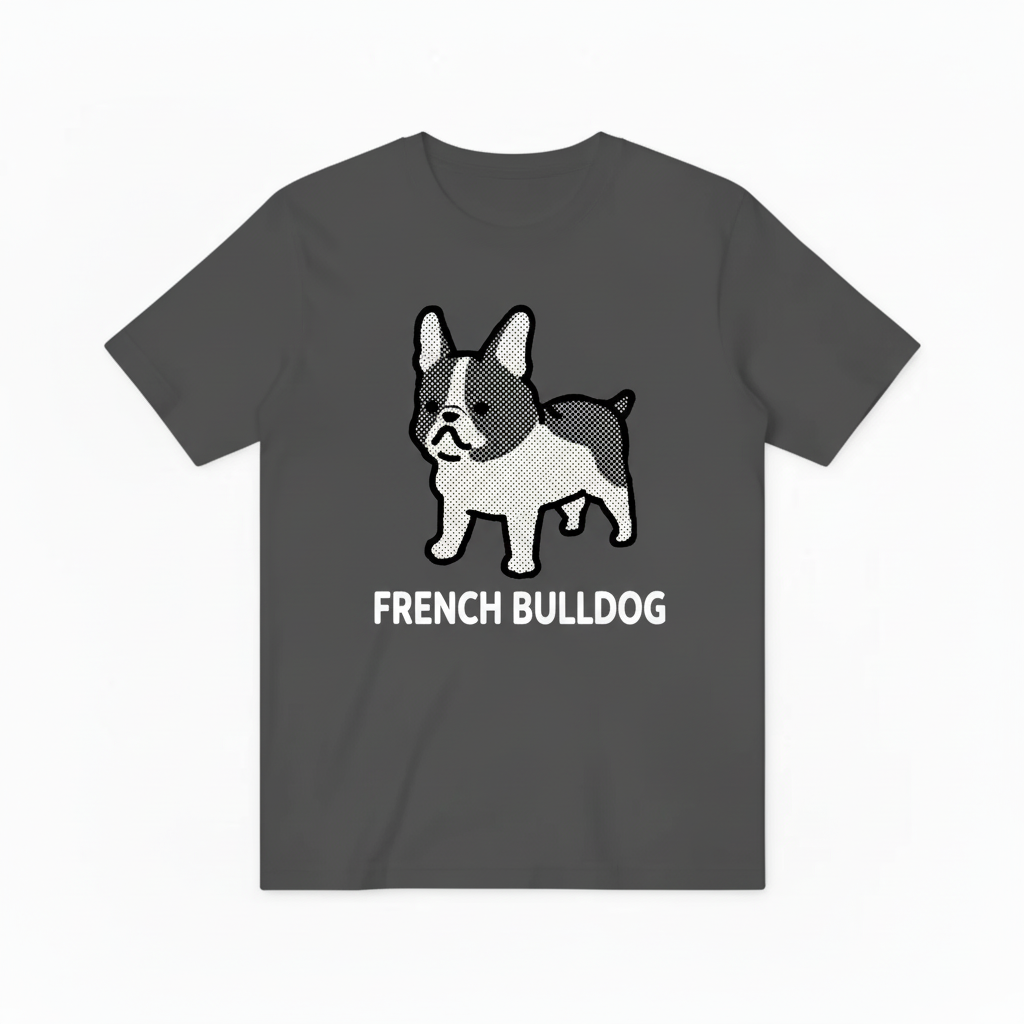 Dark Gray French Bulldog Tee