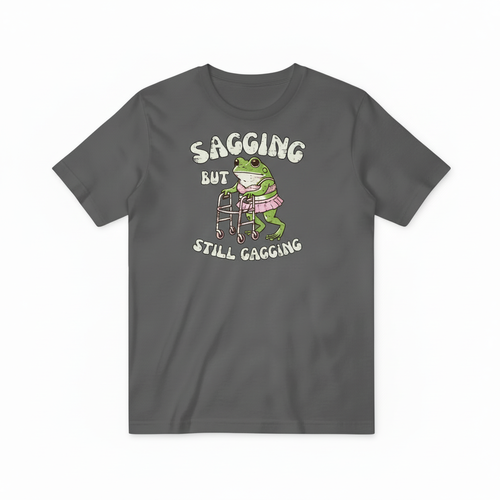 Dark Gray Sagging Frog