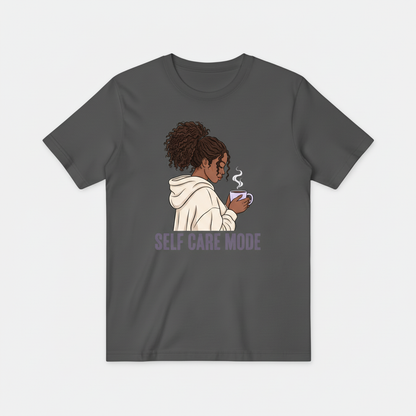 Dark Gray Self Care Mode Tee