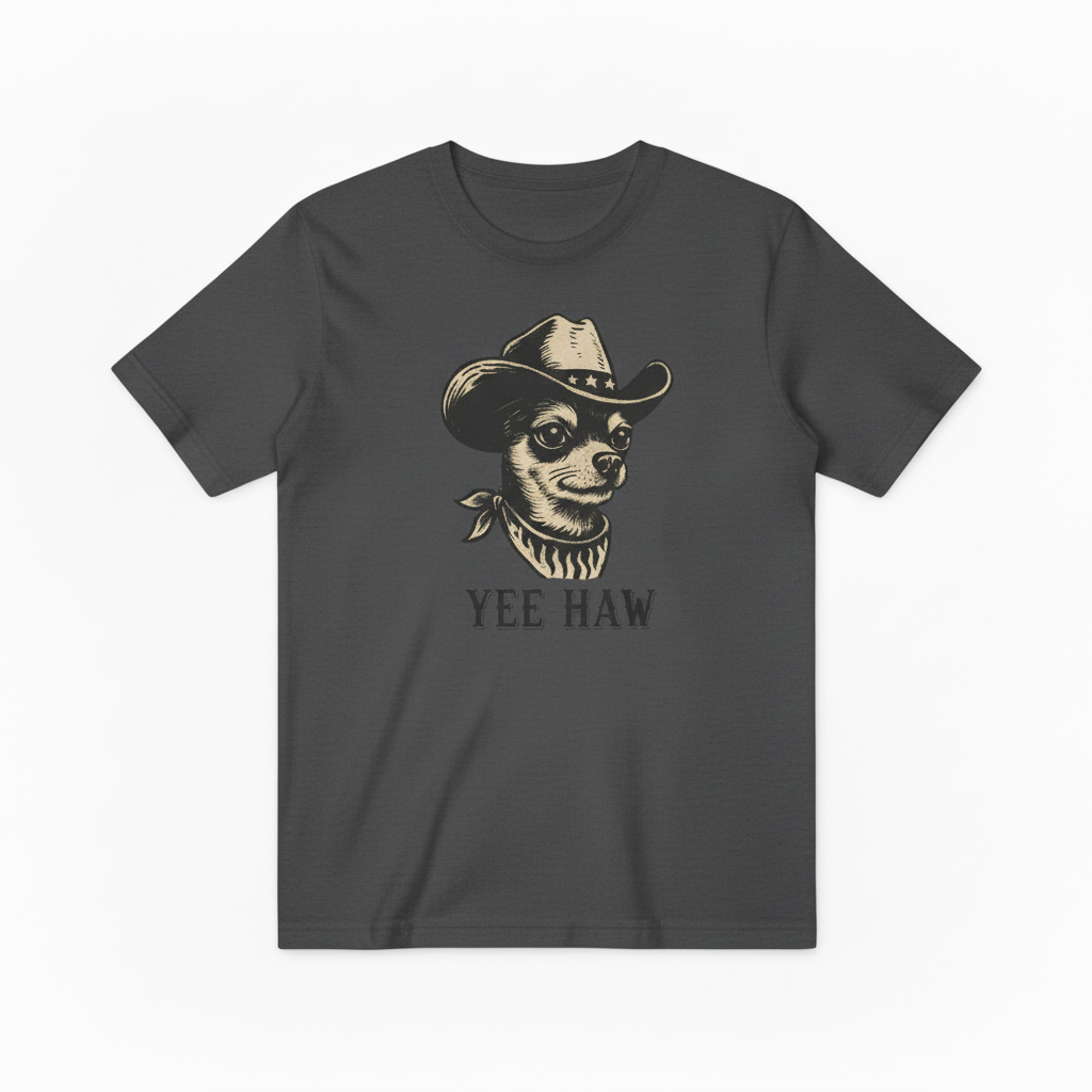 Dark Gray YEE HAW Tee