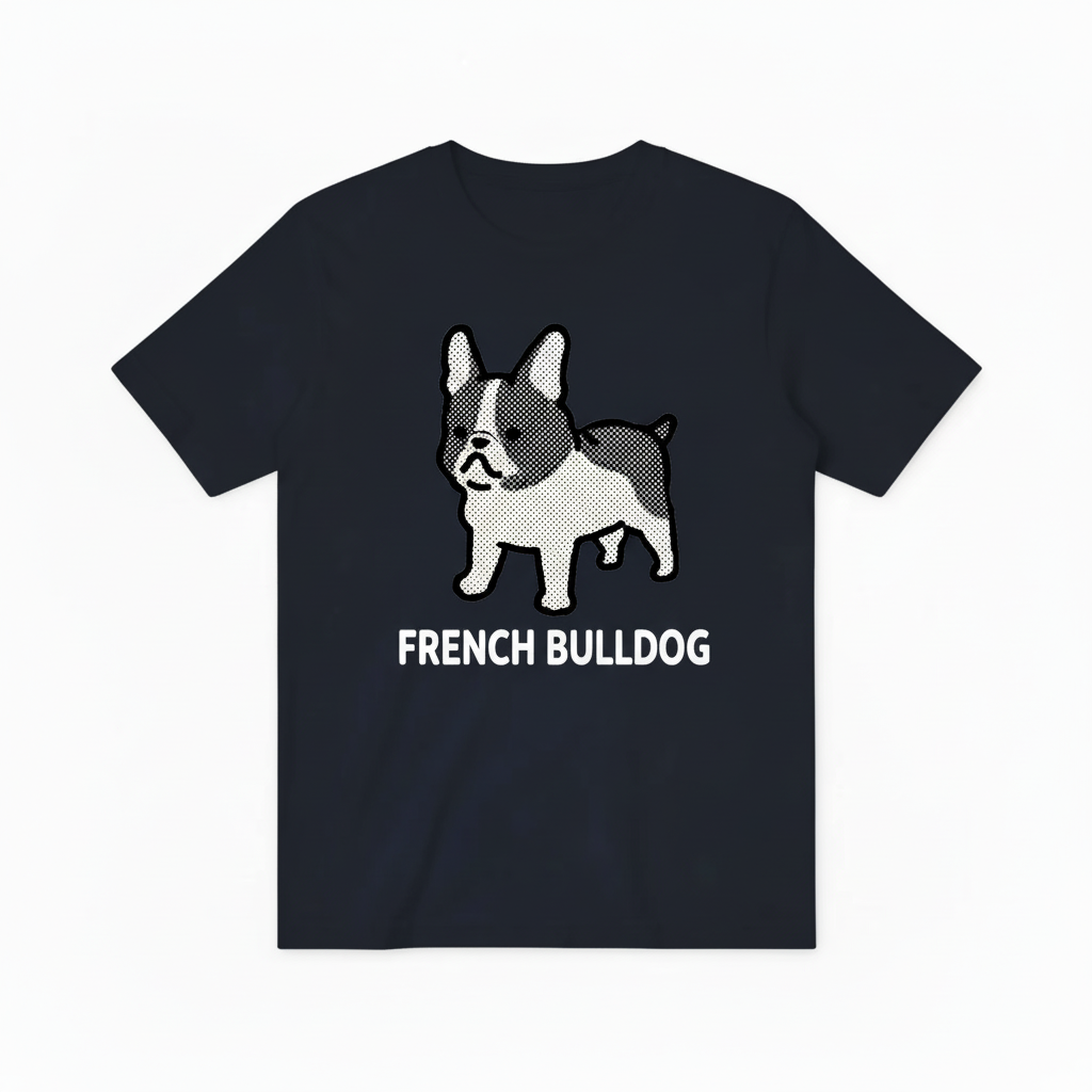 Dark Navy French Bulldog Tee