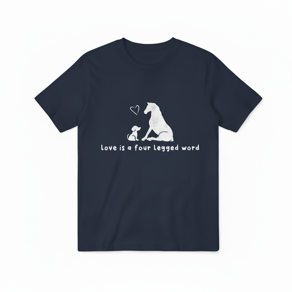 Darker Navy Blue Love Four Legged